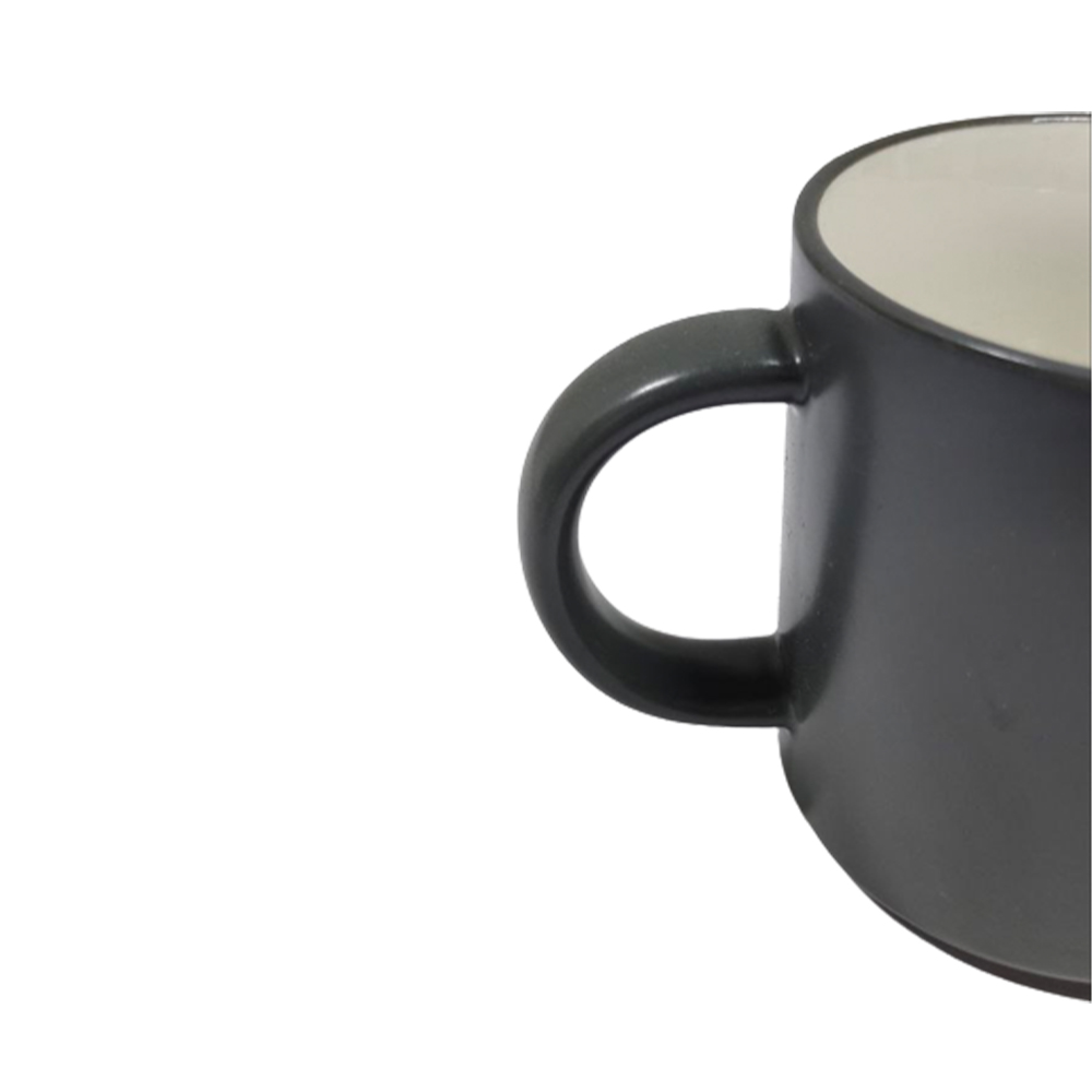 MUG PORCELAIN 12OZ (GREY) G730